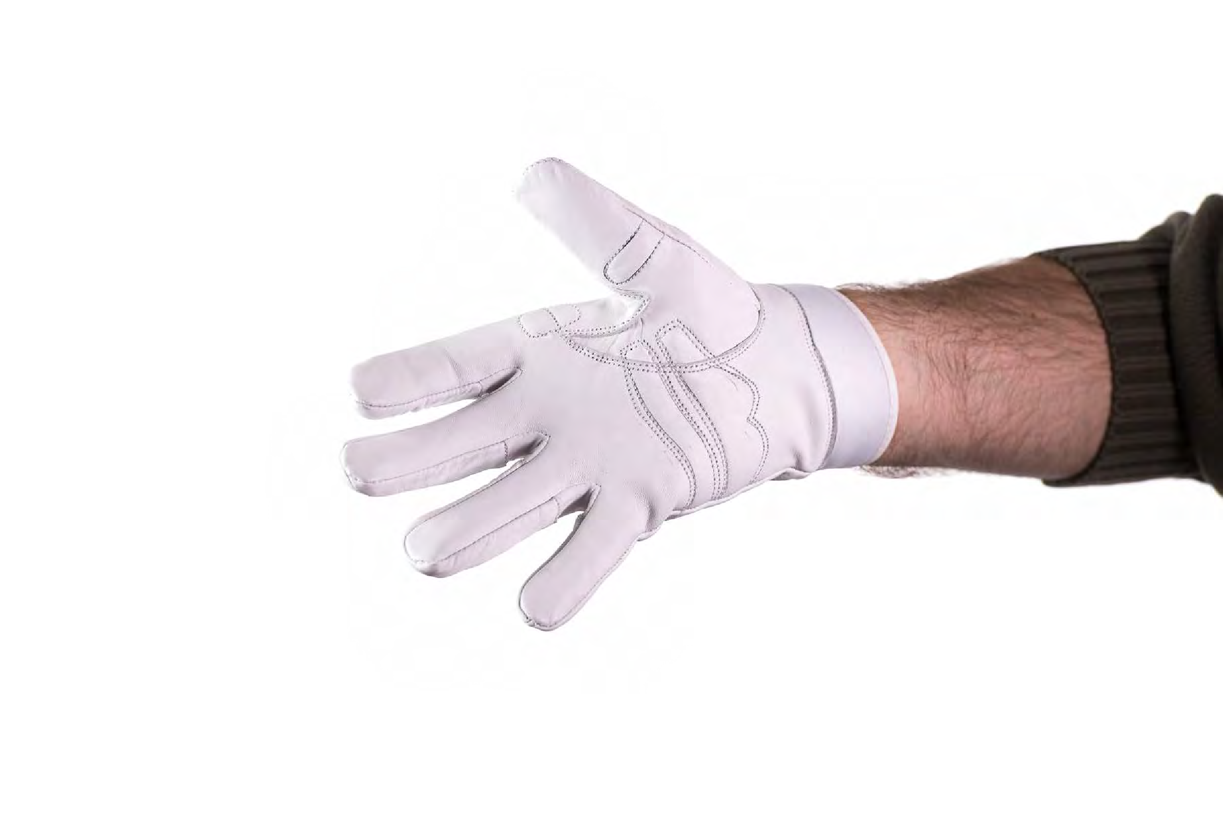 Handbell Ultima Gloves Leather- White XXLarge One Pair