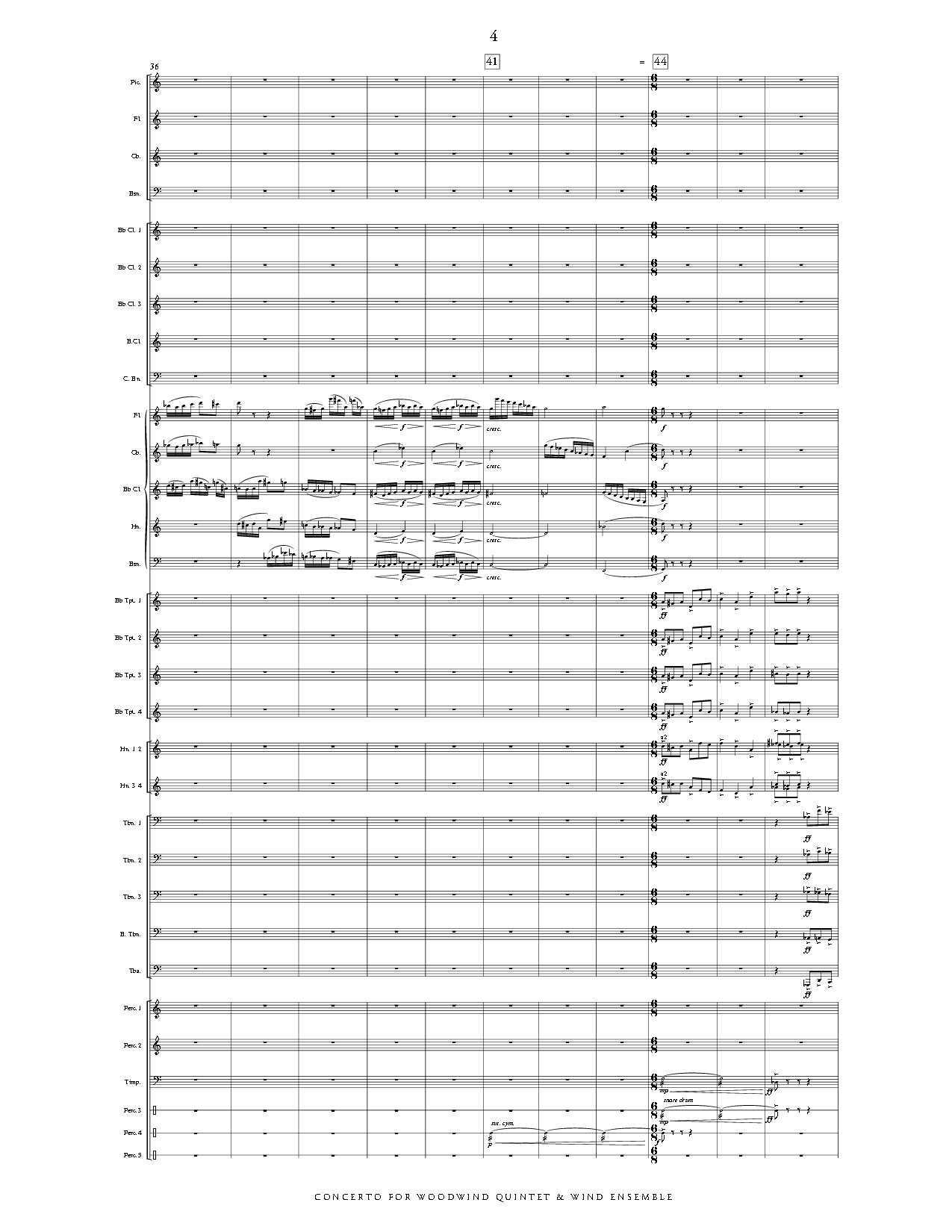 Concerto for Woodwind Quintet and Wind Ensemble