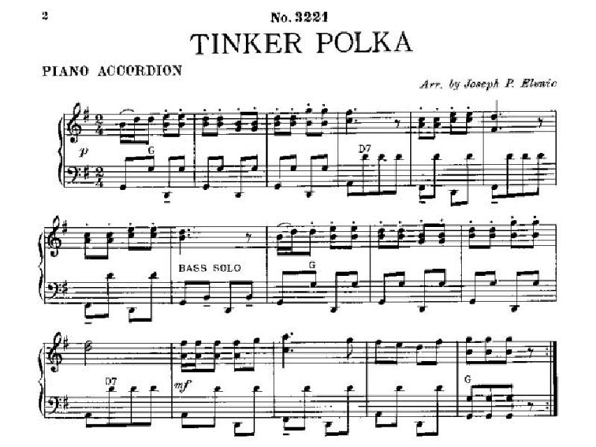Tinker Polka Accordion P.O.D.