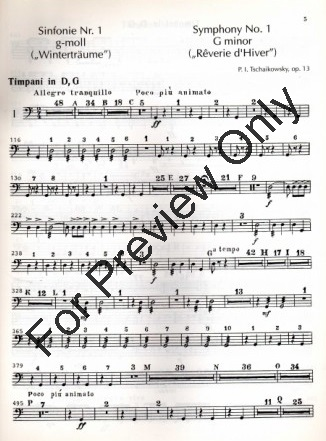 Orchestral Studies for Timpani