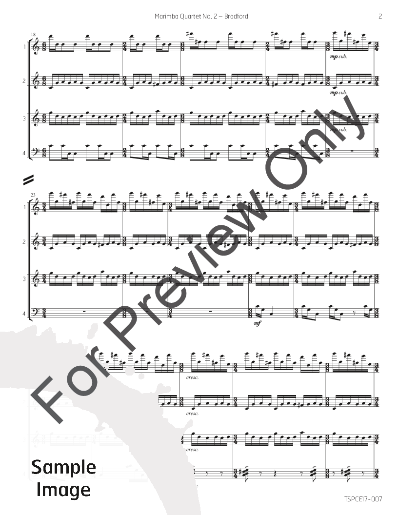 Marimba Quartet #2 Eight hands on 2 Marimbas