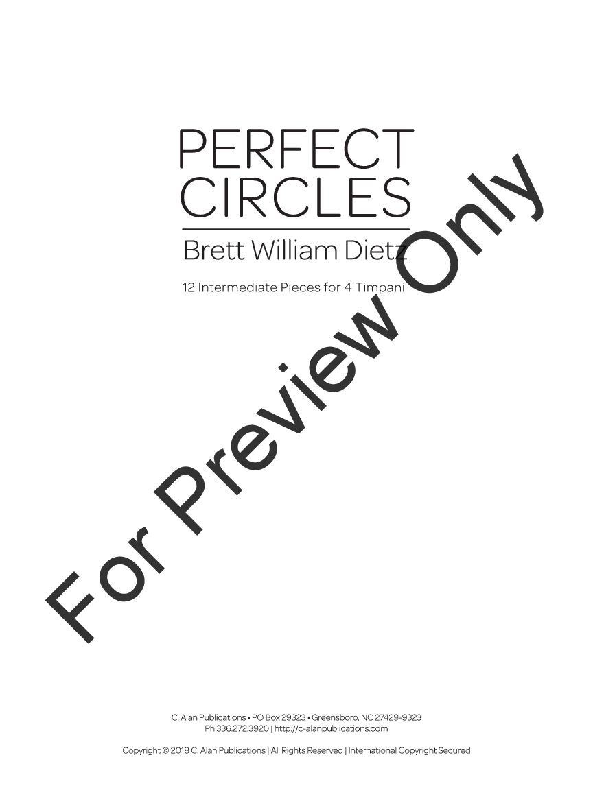 Perfect Circles Timpani Solo Collection