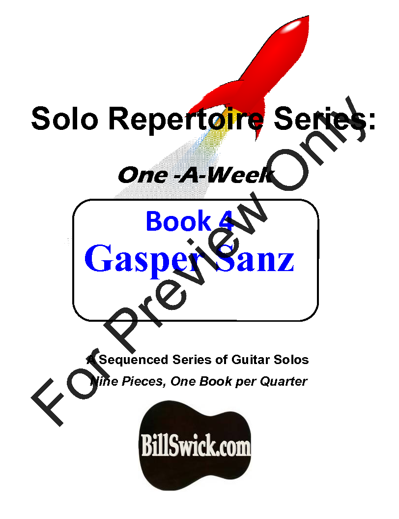 Bill Swick's Solo Repertoire Collection - Book 4 Gasper Sanz