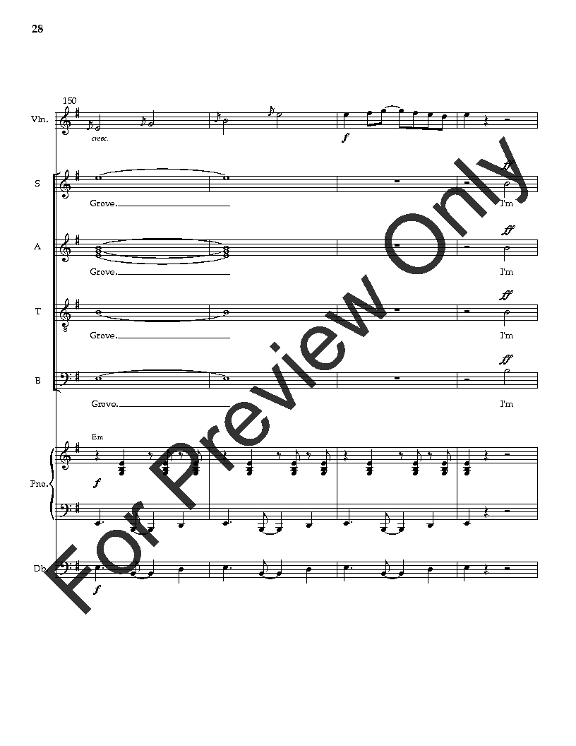 Shady Grove Instrumental Parts SATB Version