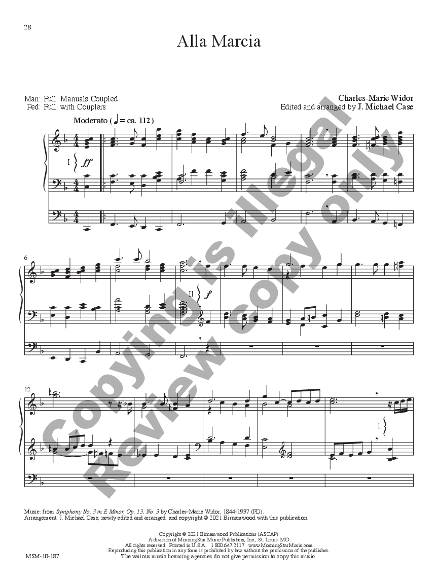10 Transcriptions & Arrangements For Organ, Vol. 2