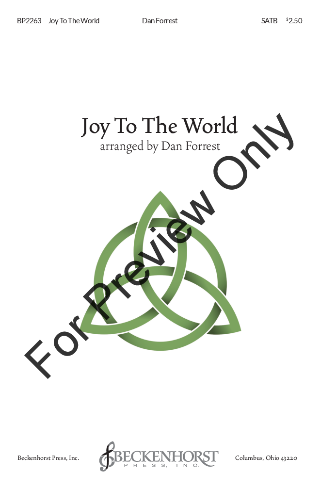 Joy to the World Large Print Edition P.O.D.