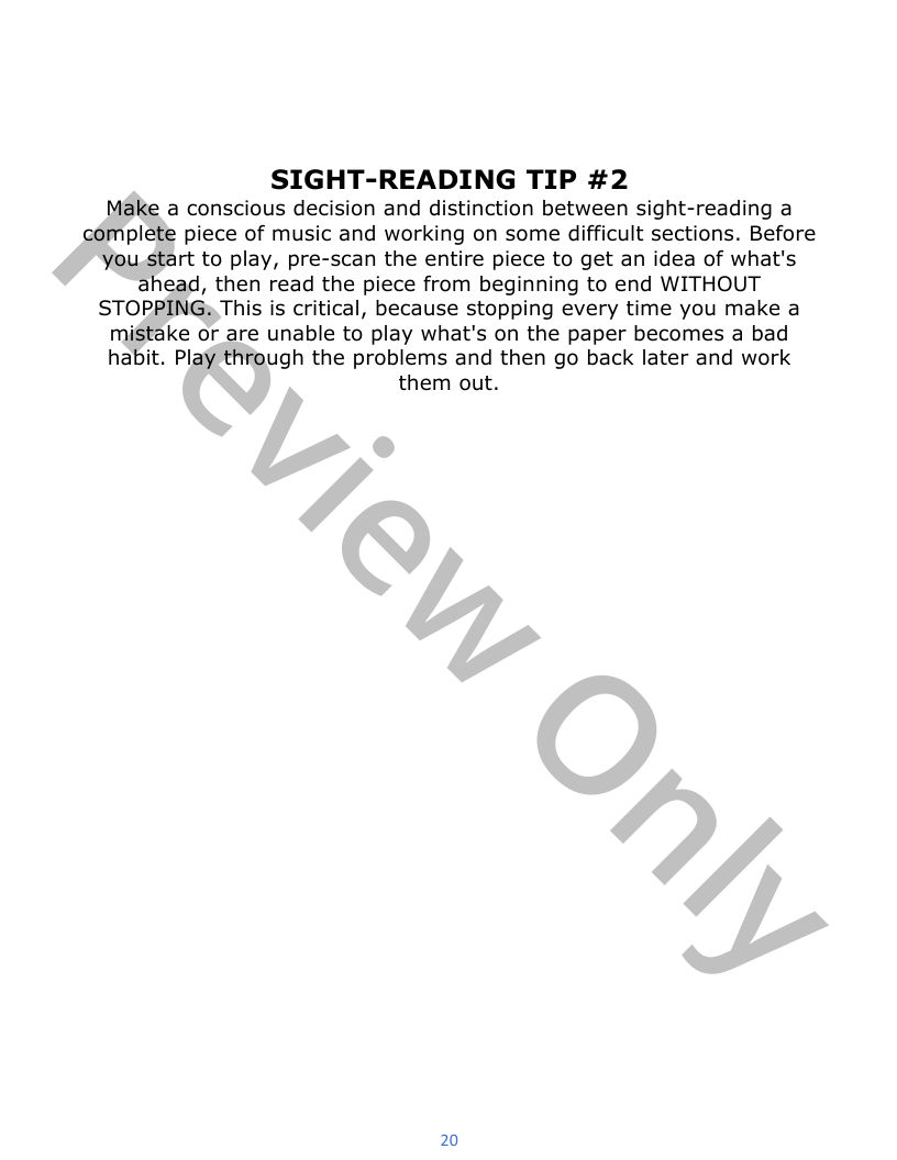 Contemporary Sight-Reading Method: Bb Book P.O.D