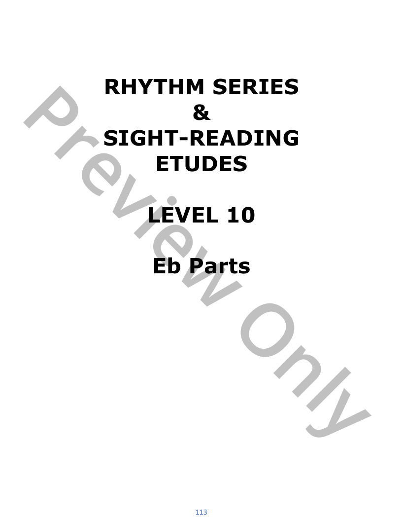 Contemporary Sight-Reading Method: Eb Book P.O.D
