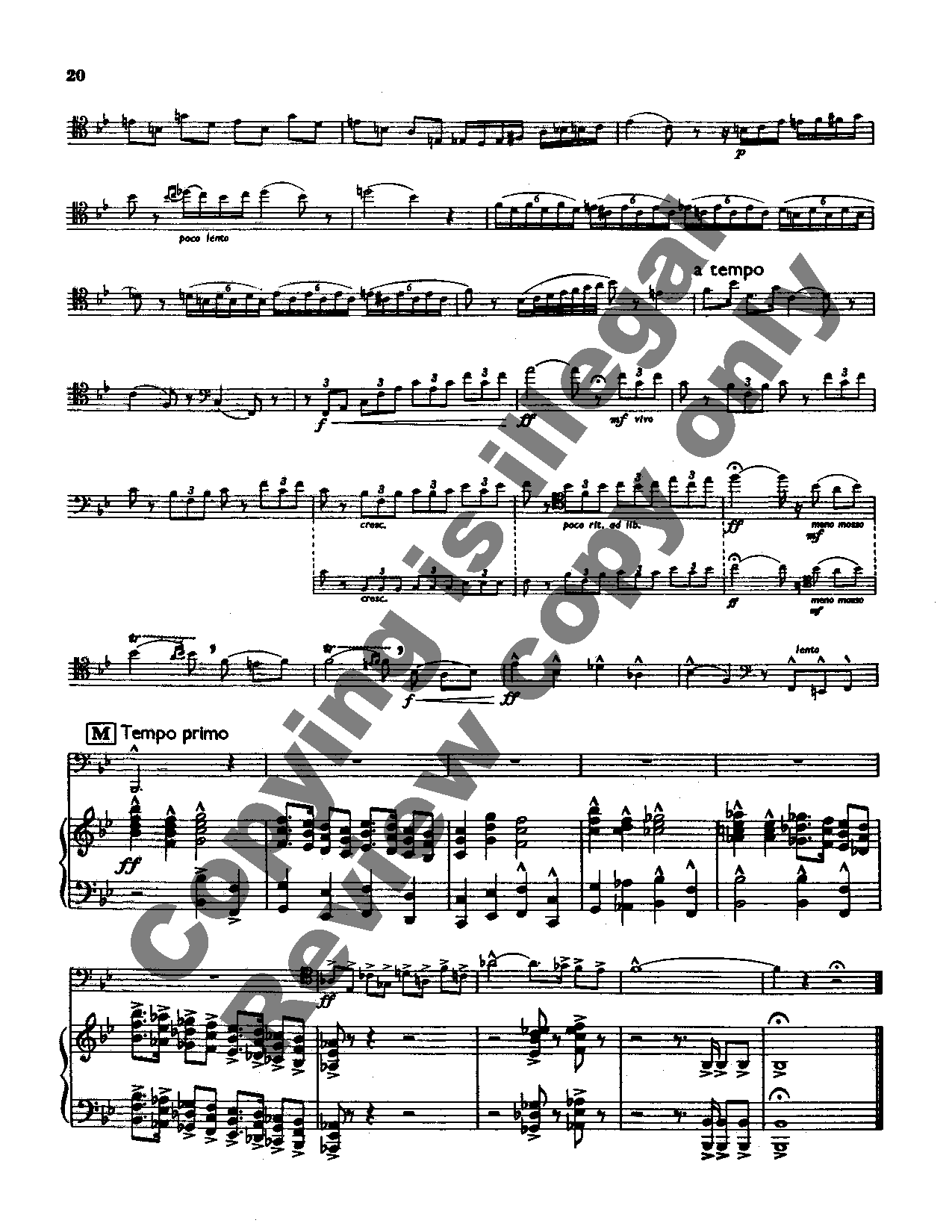 Concerto for Trombone Solo with Piano