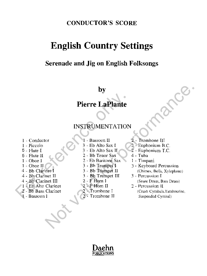 ENGLISH COUNTRY SETTINGS