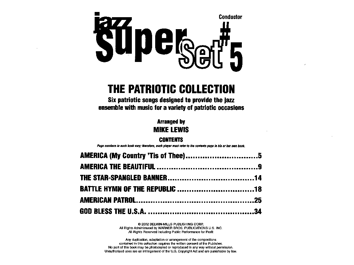 Jazz Superset #5 Patriotic Collection