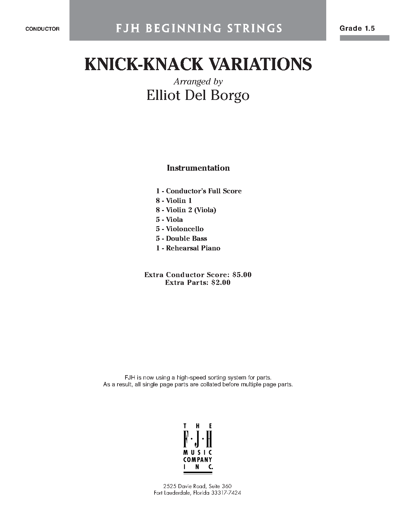 KNICK KNACK VARIATIONS