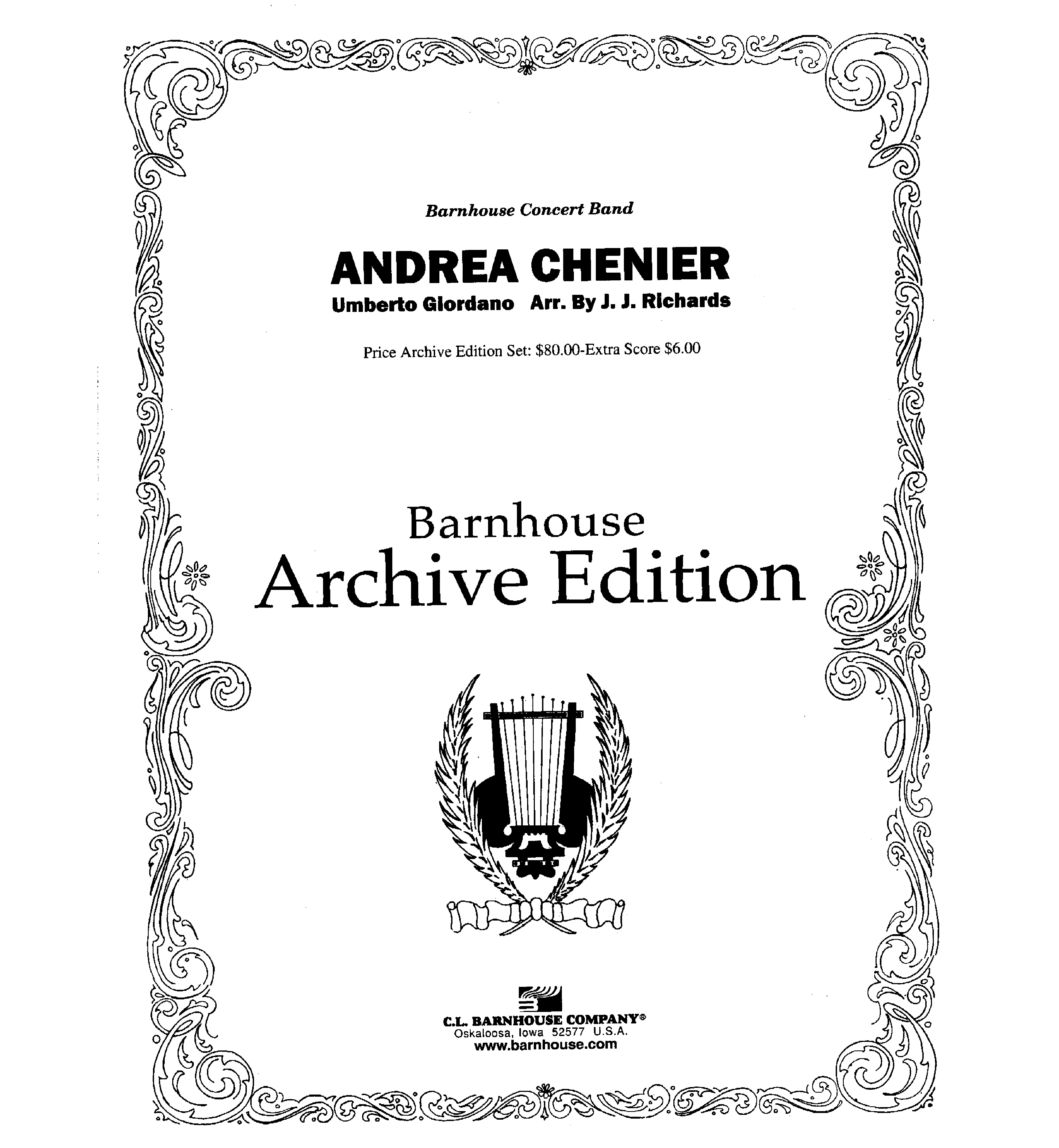 ANDREA CHENIER SELECTIONS ARCHIVE