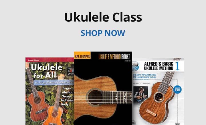 Shop ukulele class resources.