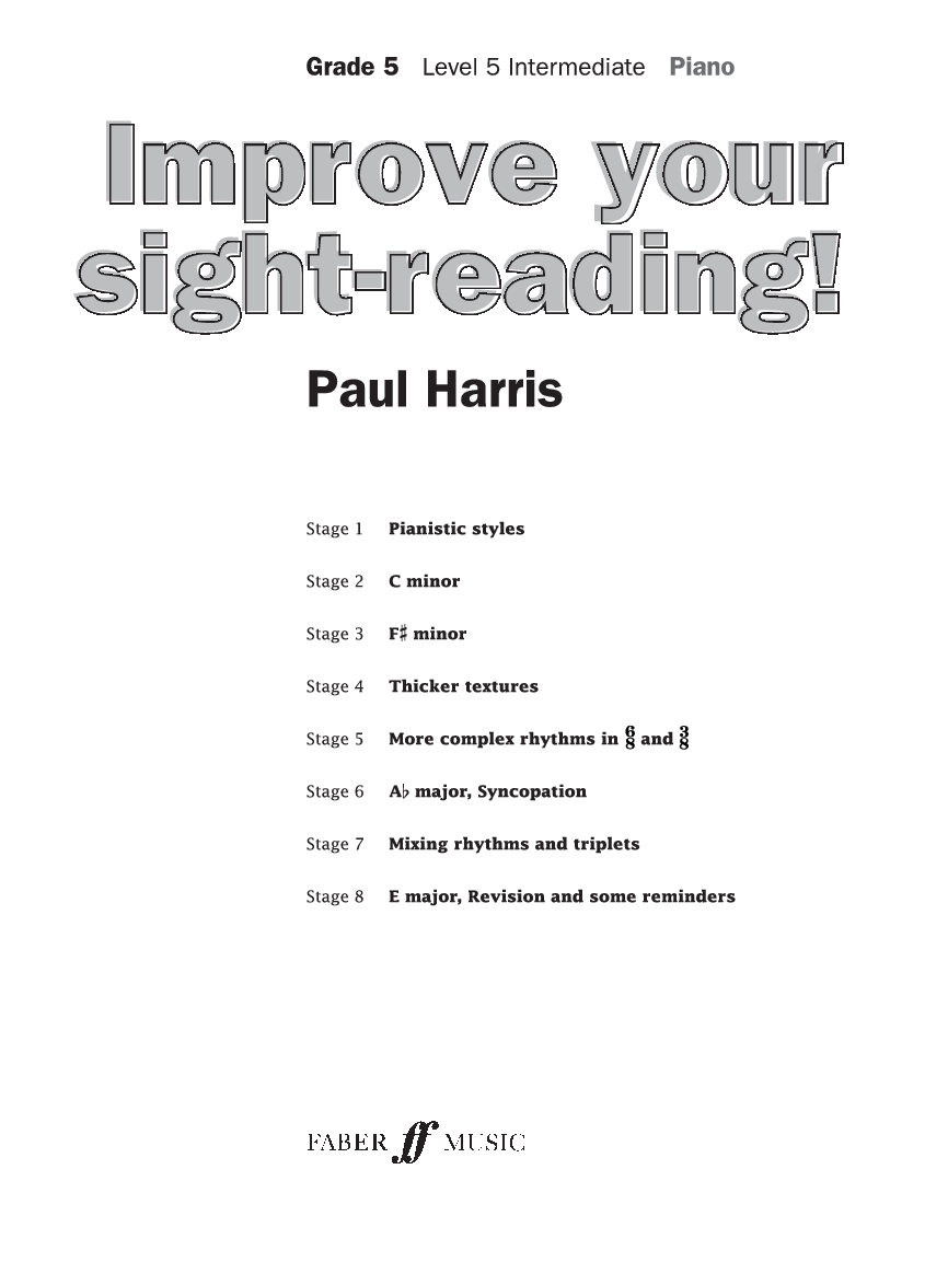 IMPROVE YOUR SIGHT READING LEVEL #5 PIANO