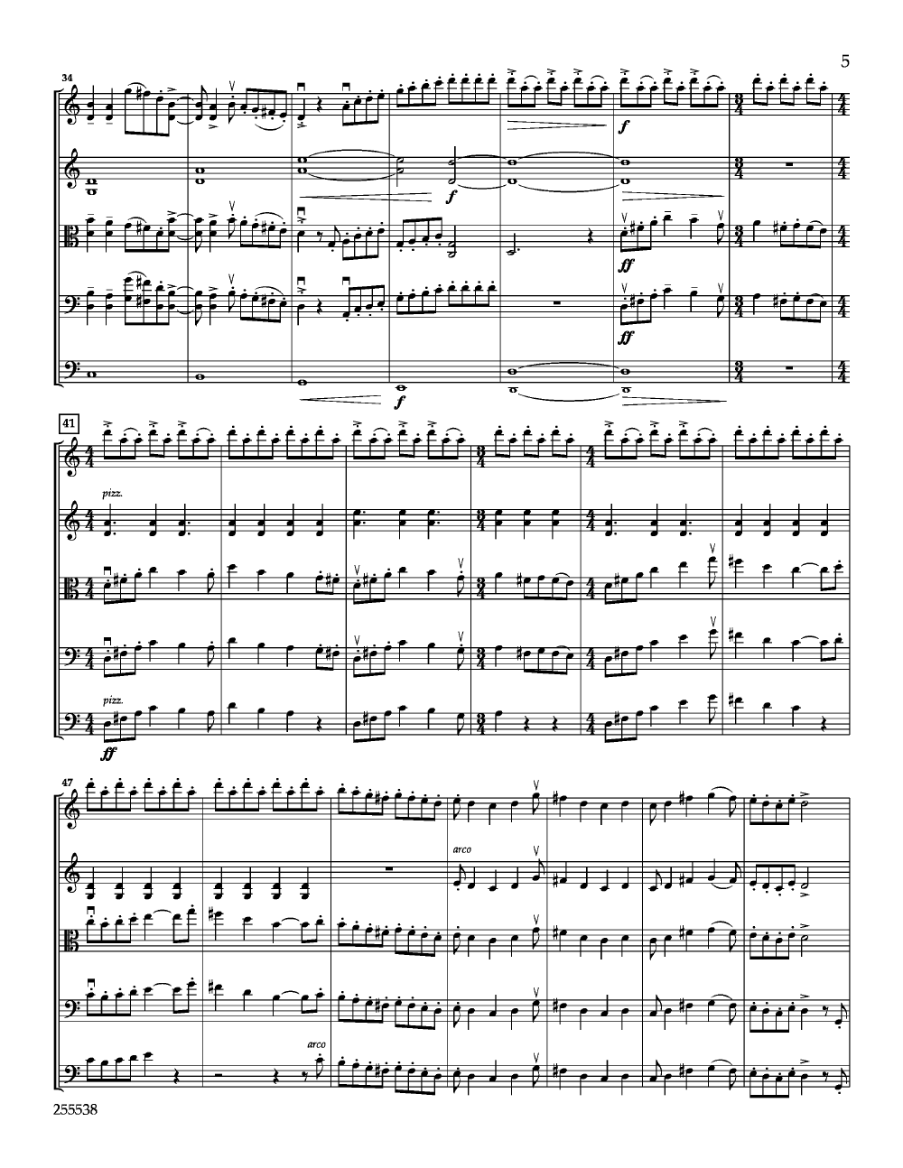 AMERICAN SKETCHES  FANTASY FOR STRING ORCHESTRA SCORE