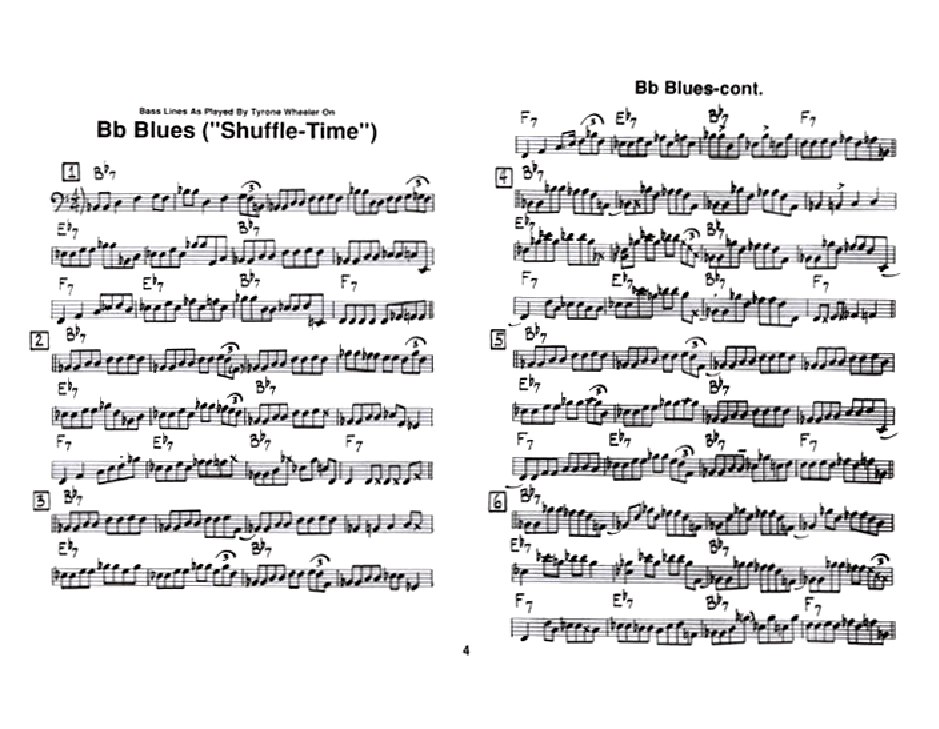 Bass Lines from the Volume 54 Play-Along Maiden Voyage