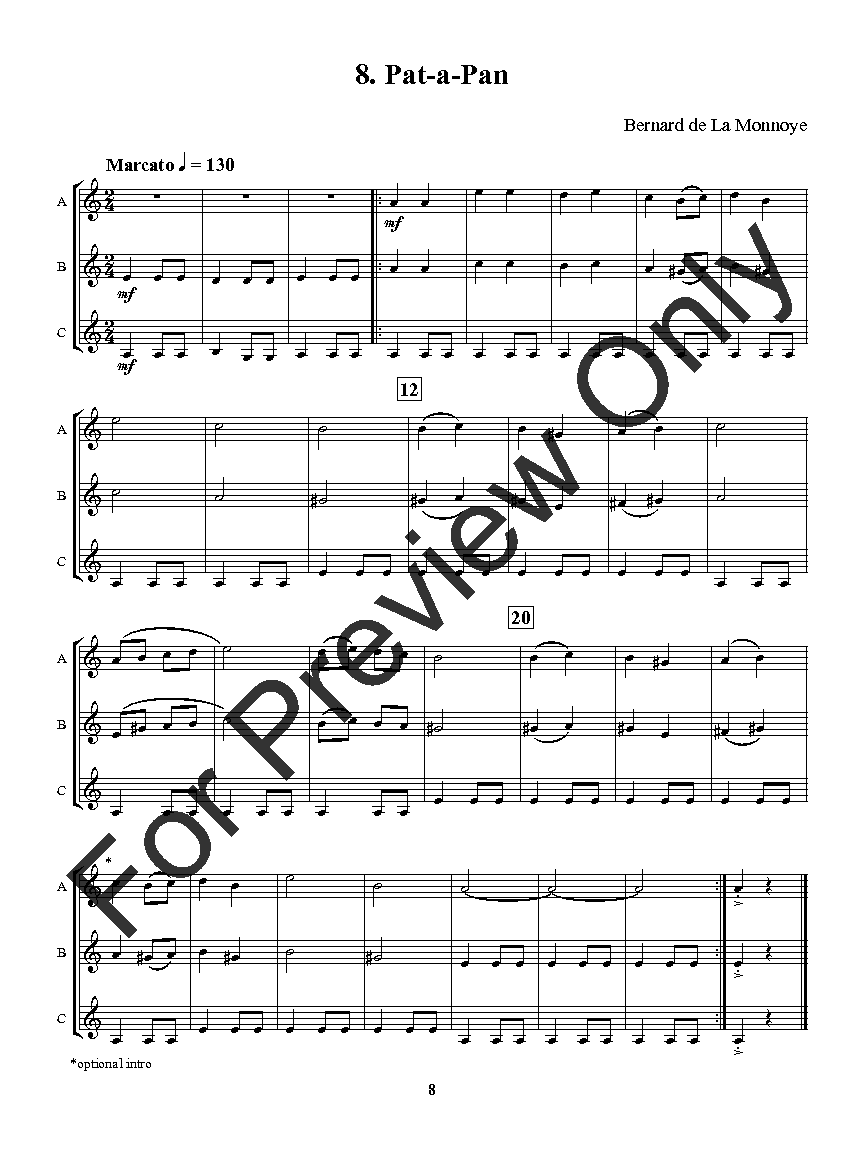 Flexible Favorites for Winds - Christmas Clarinet, Bass Clarinet, Trumpet, Baritone TC Trio EPRINT