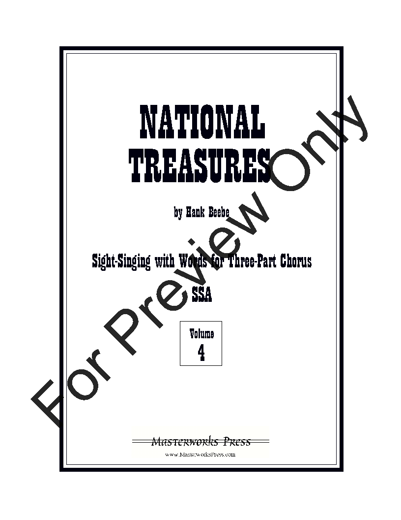 National Treasures SSA Vol. 4 Reproducible PDF Download