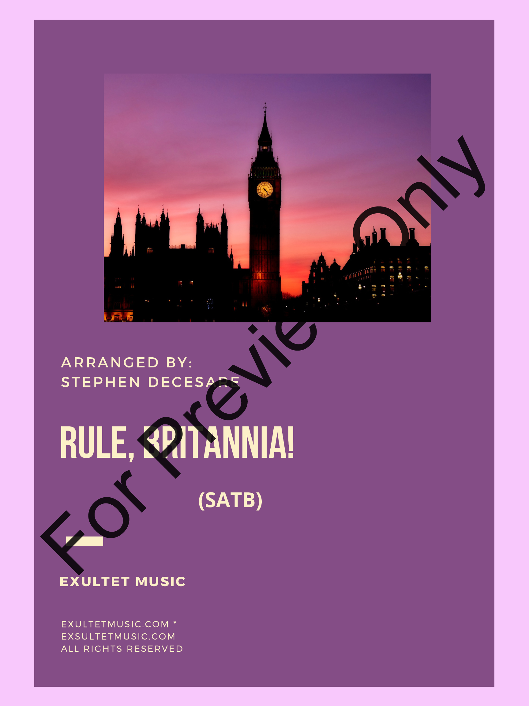 Rule, Britannia!: SATB P.O.D.