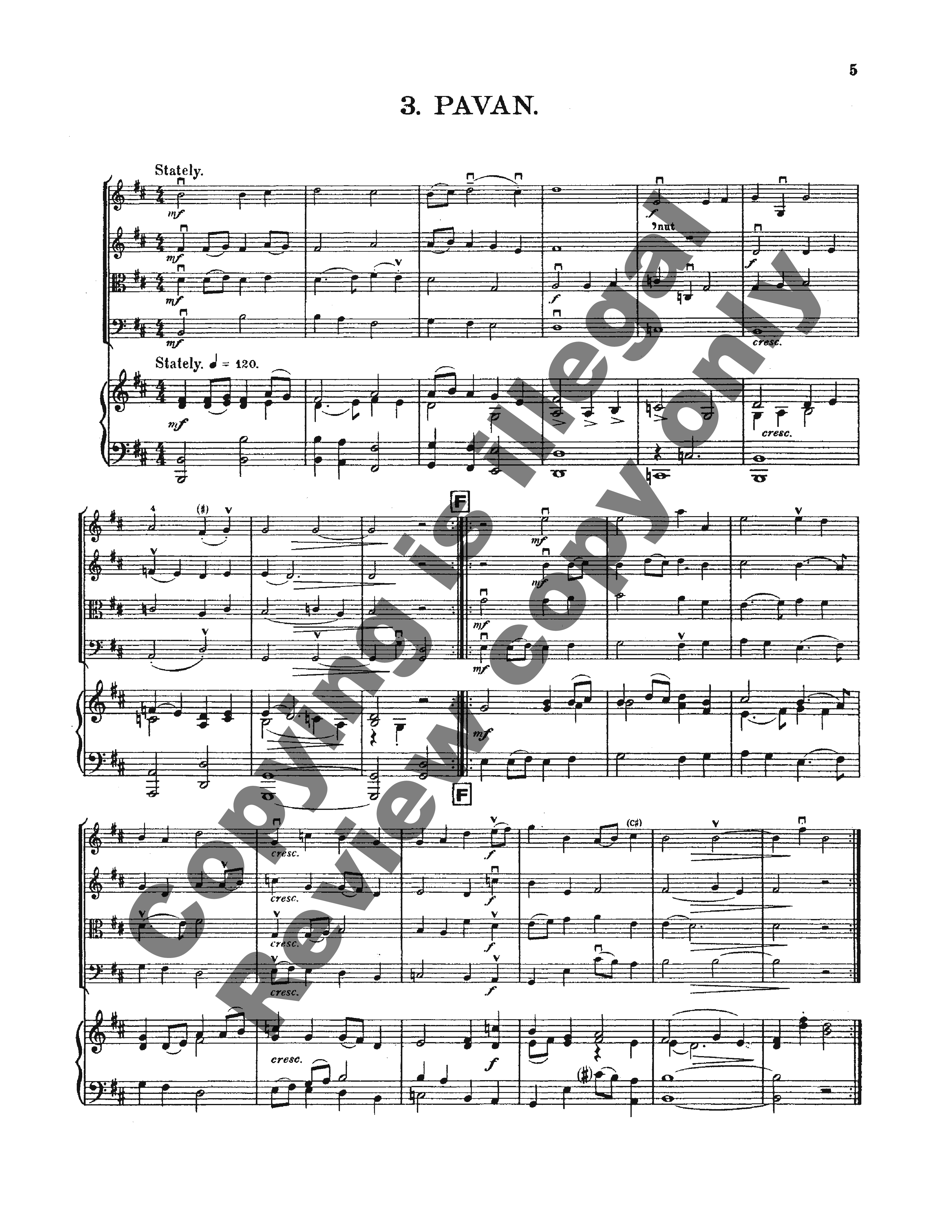 Arundel Suite Score-P.O.P.